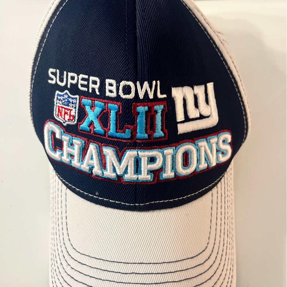Reebok Navy and White Super Bowl XLII Champions Hat